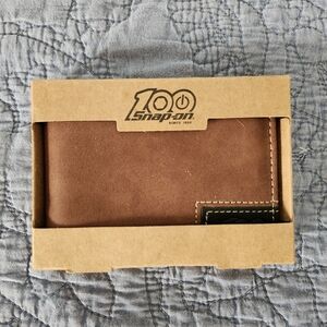 Snap Brown Leather Wallet